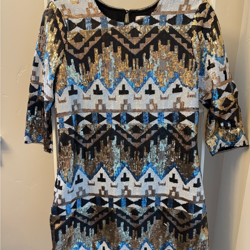 Lumièr by Bariano Black Sequin Top